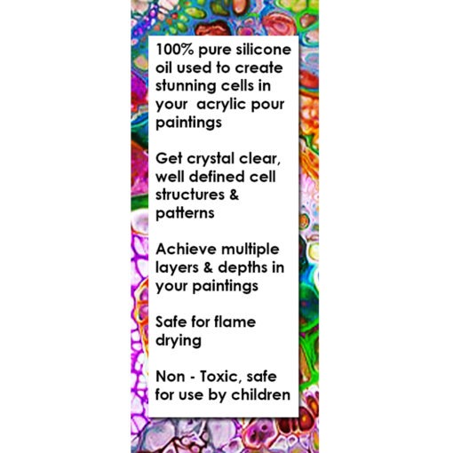 Fa Duca Lub Silicone Oil for Acrylic Paint Pouring for Cell Structures (300 ml) - Image 6