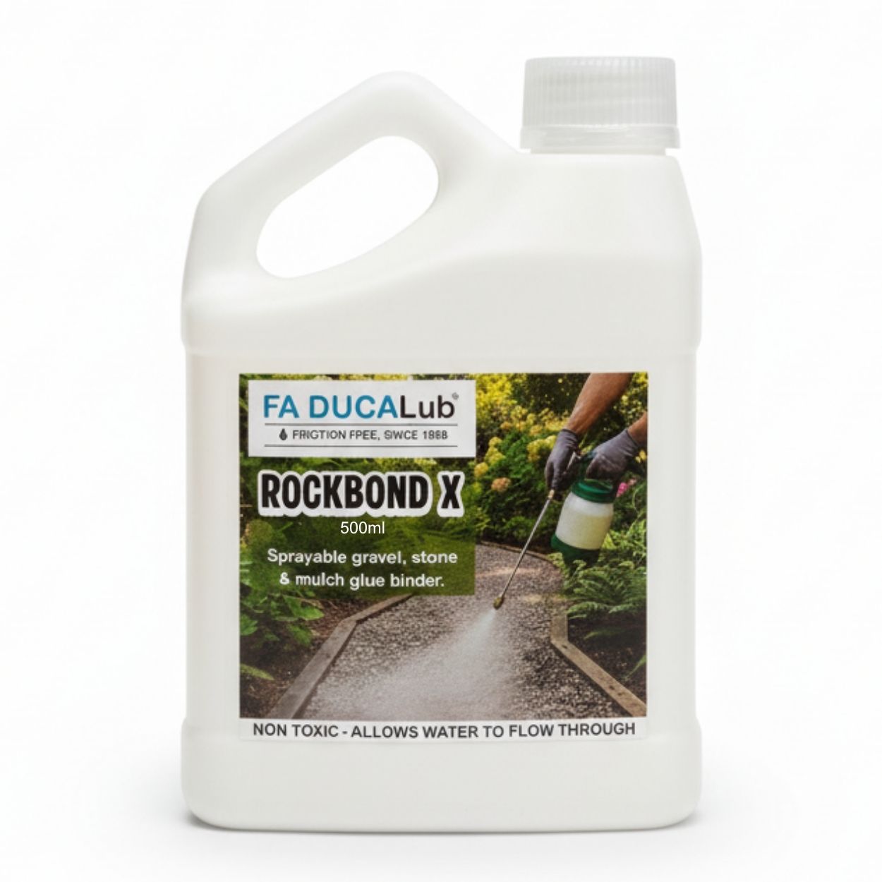 ROCKBOND X 500ml Sprayable gravel stone and mulch glue binder - Image 7