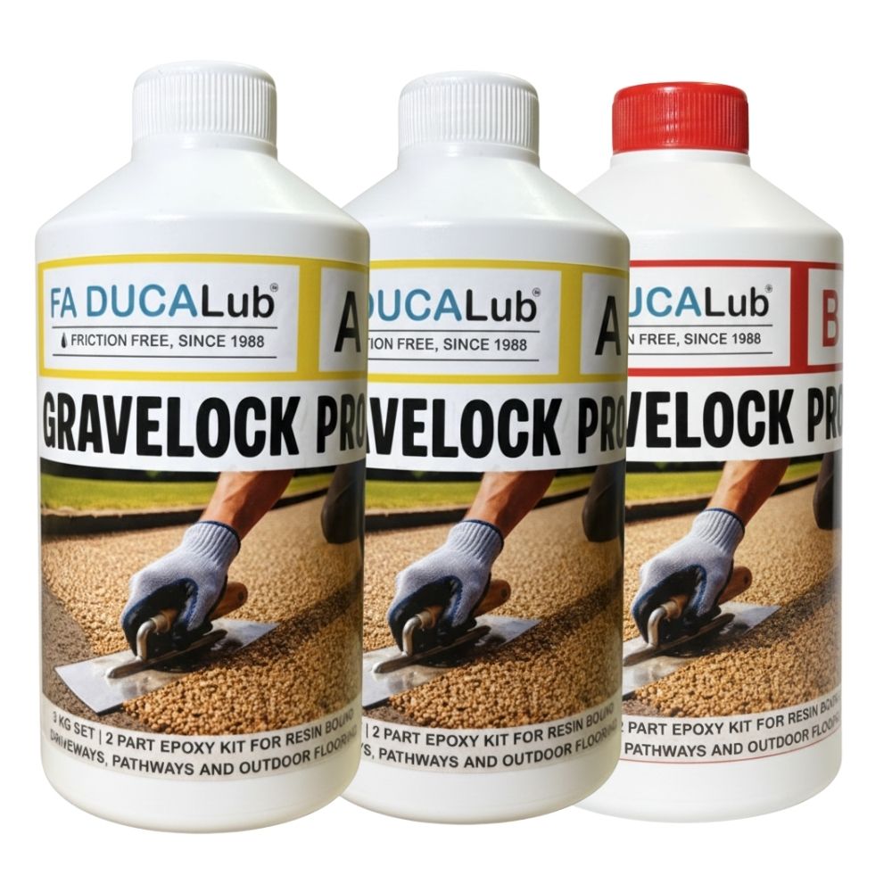 GRAVELOCK PRO | 3 Kg Epoxy Set for Resin bound driveways pathways and outdoor flooring