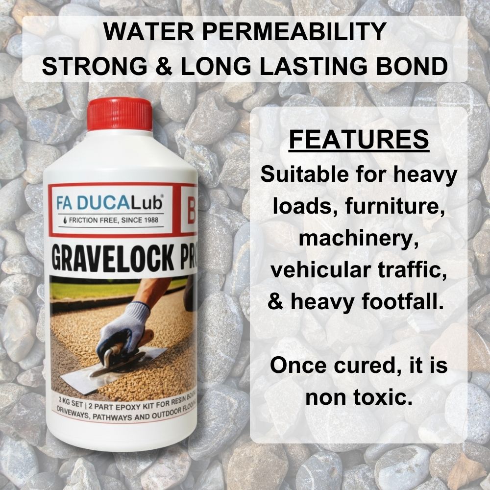 GRAVELOCK PRO | 3 Kg Epoxy Set for Resin bound driveways pathways and outdoor flooring - Image 6