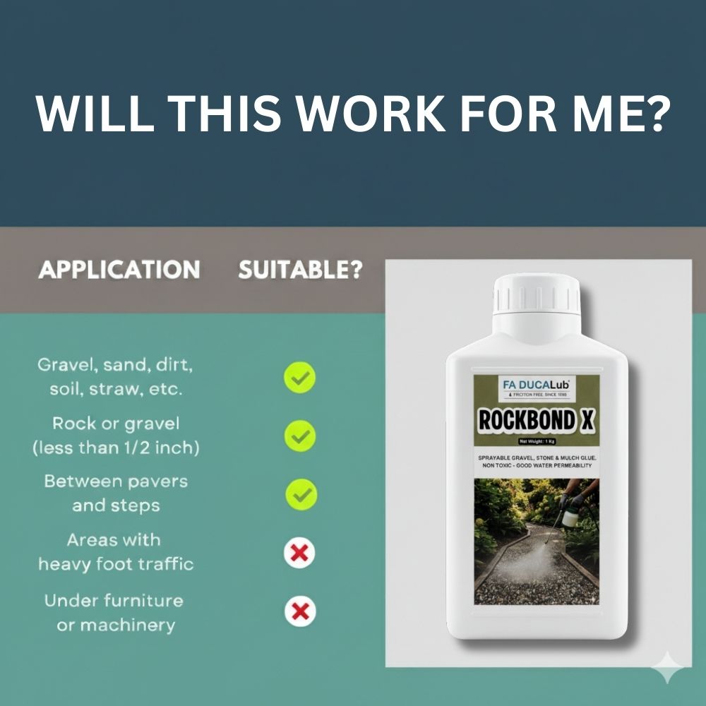 ROCKBOND X 1 Kg Sprayable gravel stone and mulch glue binder - Image 6