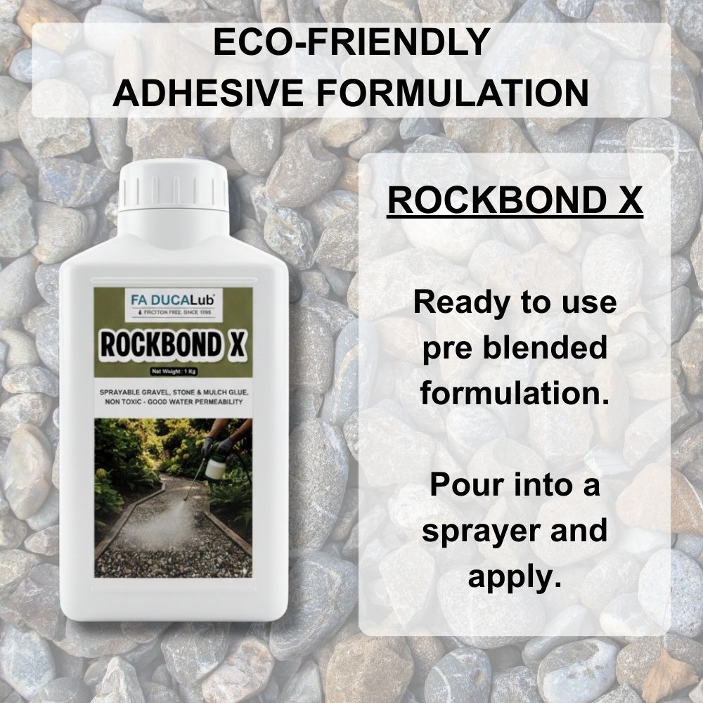 ROCKBOND X 1 Kg Sprayable gravel stone and mulch glue binder - Image 7